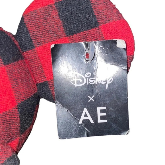Disney Mickey Mouse X AE American Eagle Special Edition 12” Plush Doll Red Plaid - Picture 6 of 10